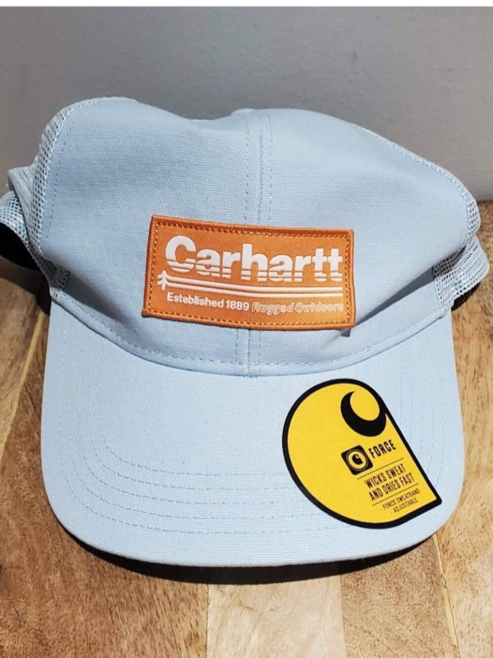 CARHAART Canvas Mesh Back Rugged Outdoors Patch Work Snapback Trucker Cap